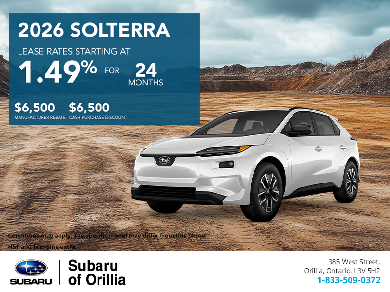 Get the 2026 Subaru Solterra Today!