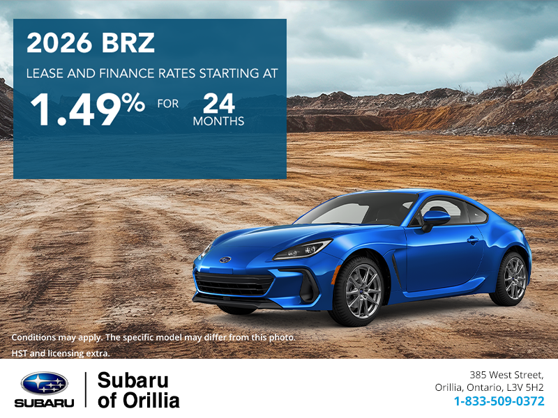 Get the 2026 Subaru BRZ Today!