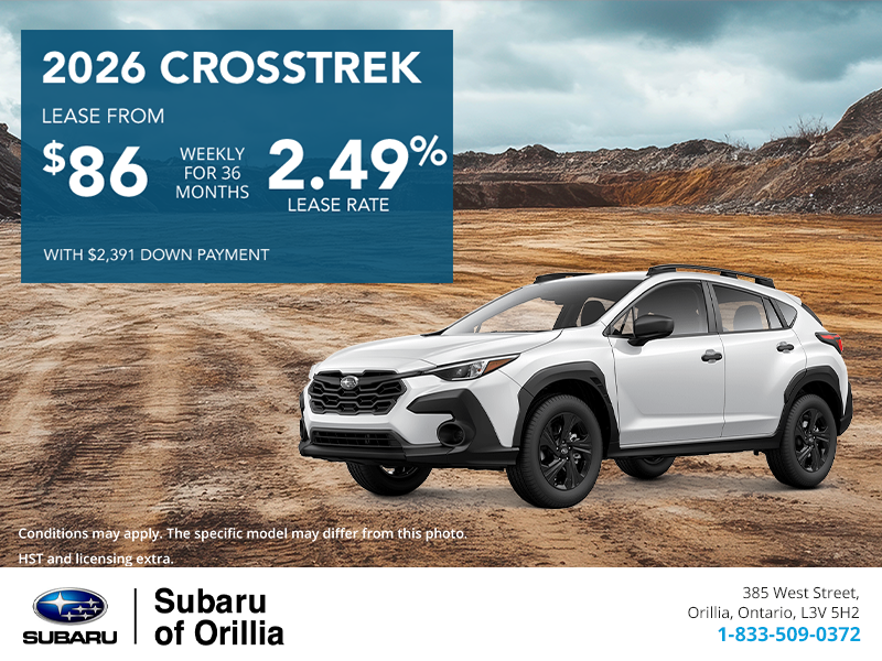 Get the 2026 Subaru Crosstrek Today!
