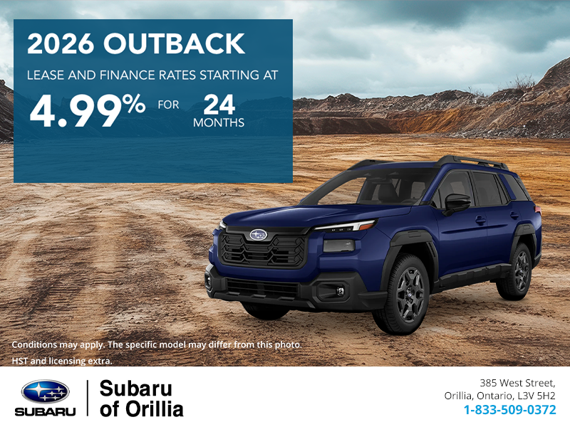Get the 2026 Subaru Outback Today!