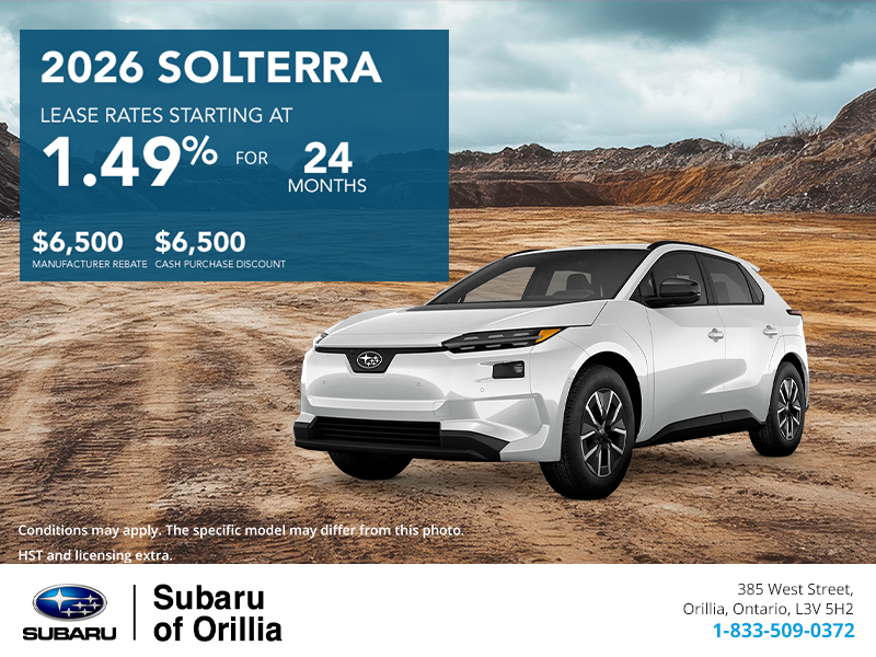 Get the 2026 Subaru Solterra Today!