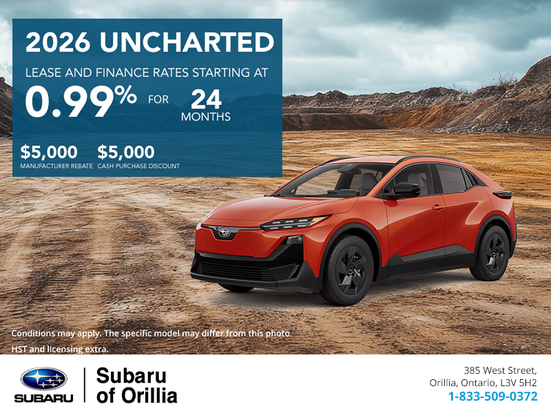 Get the 2026 Subaru Uncharted Today!