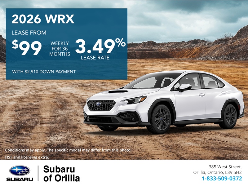 Get the 2026 Subaru WRX Today!