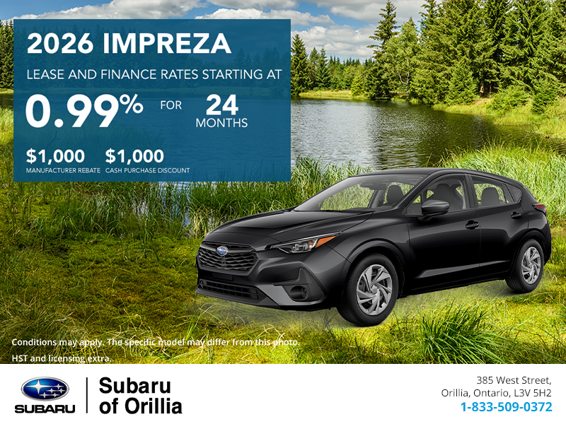 Get the 2026 Subaru Impreza Today!