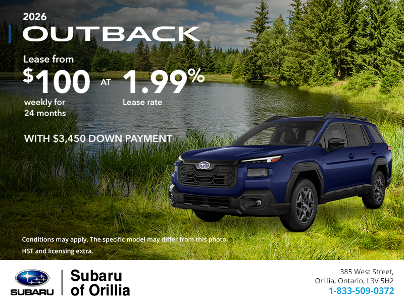 Get the 2026 Subaru Outback Today!