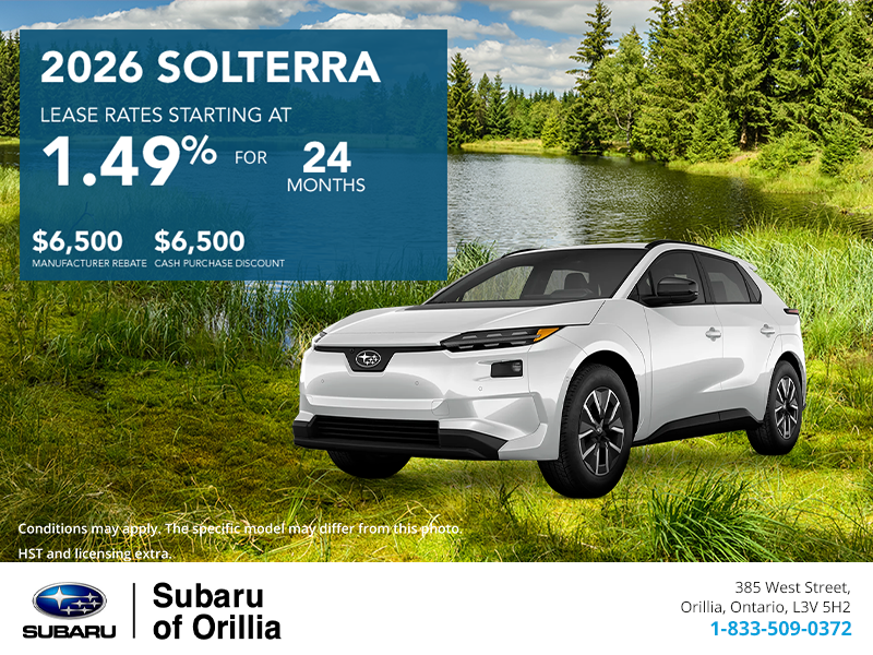 Get the 2026 Subaru Solterra Today!