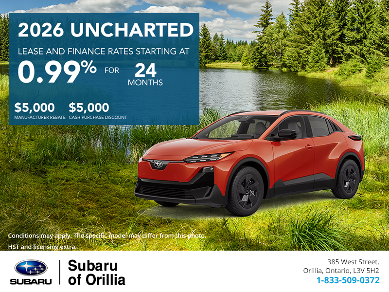 Get the 2026 Subaru Uncharted Today!