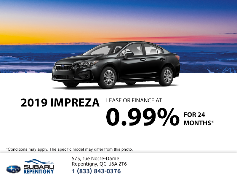 Get the 2019 Impreza 4-door today!
