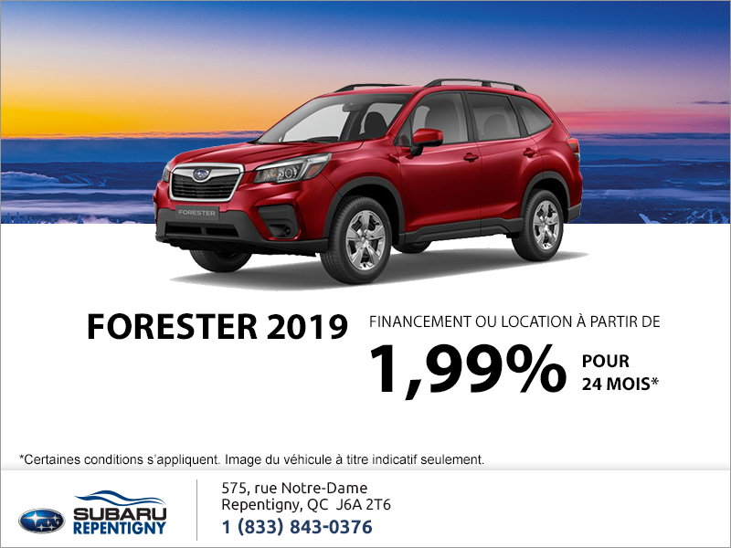 Procurez-vous la Subaru Forester 2019!