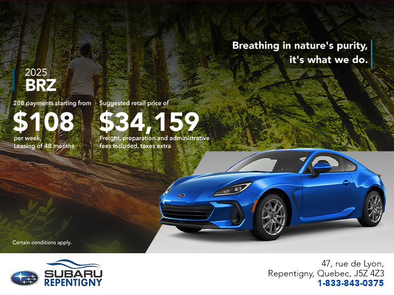 Get the 2025 BRZ today!