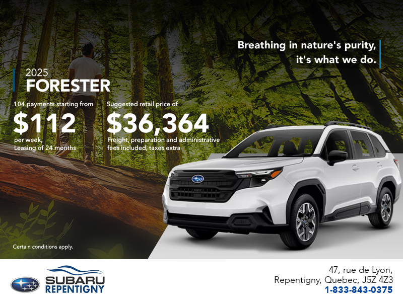 Get the 2025 Forester!