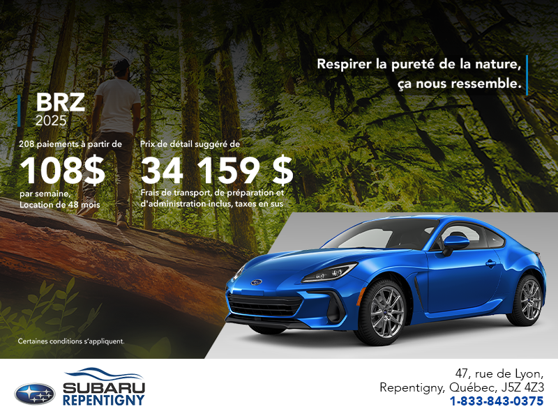 Procurez-vous la BRZ 2025!