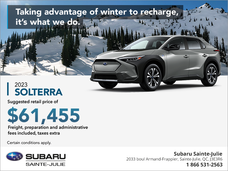 Accessoires - Solterra 2023 - Subaru Canada
