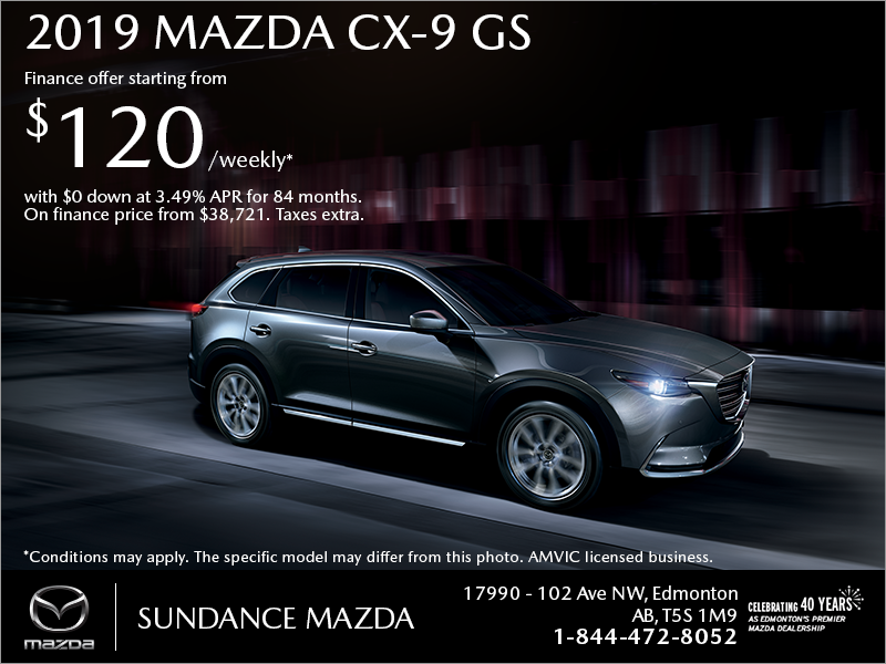 Get the 2019 Mazda CX-9 today!