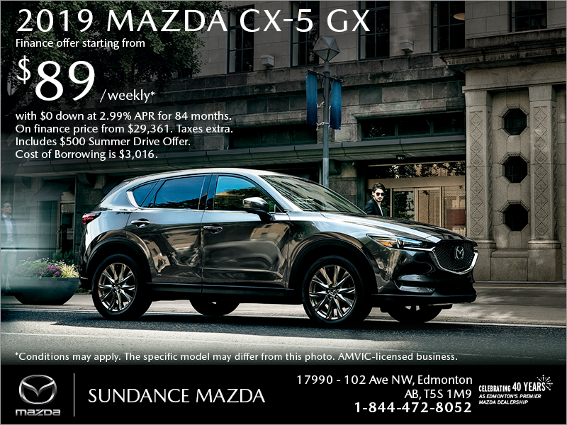 Get the 2019 Mazda CX-5 today!
