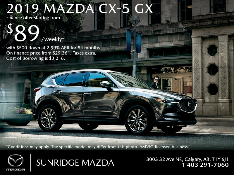 Get the 2019 Mazda CX-5 today!