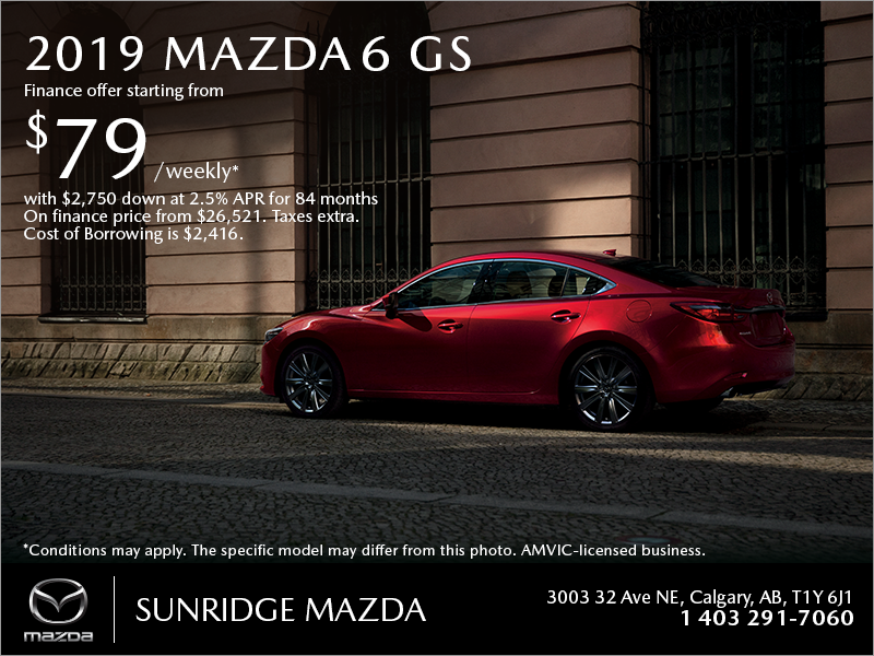 Get the 2019 Mazda6 today!
