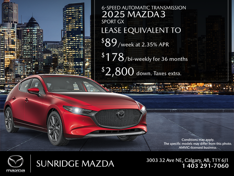 Get the 2025 Mazda 3 Sport
