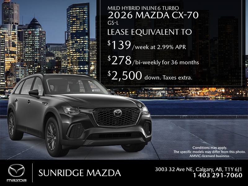 Get the 2026 Mazda CX-70 Mild Hybrid