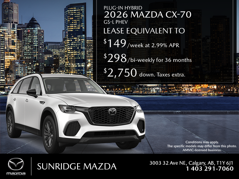 Get the 2026 Mazda CX-70 Plug-In Hybrid