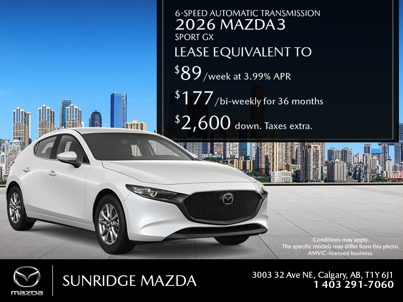 Get the 2026 Mazda3 Sport