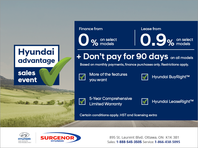 Surgenor Automotive Group  Hyundai advantage sales event