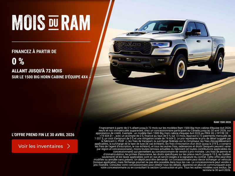 L'événement mensuel RAM