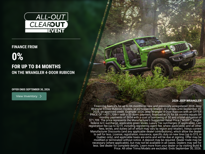 Get the 2026 Jeep Wrangler!