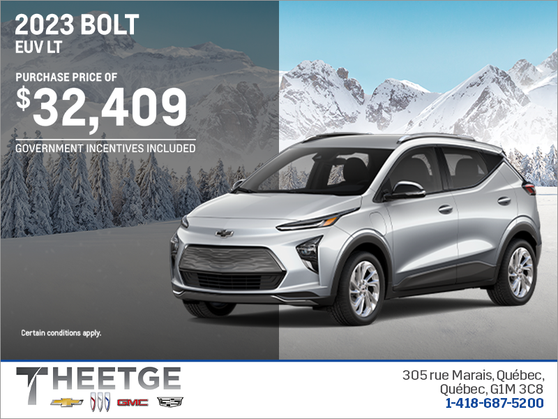 Get the 2023 Chevrolet Bolt EUV