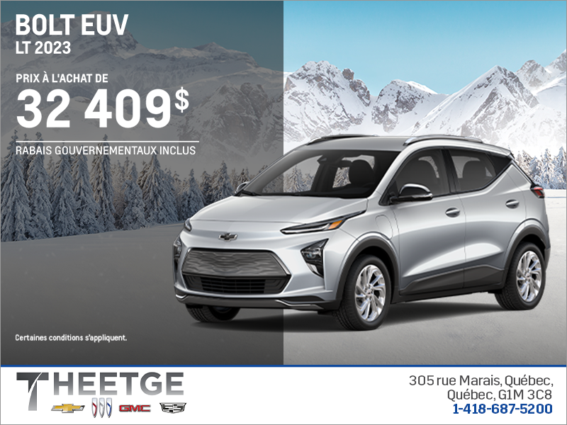 Procurez-vous le Chevrolet Bolt EUV 2023