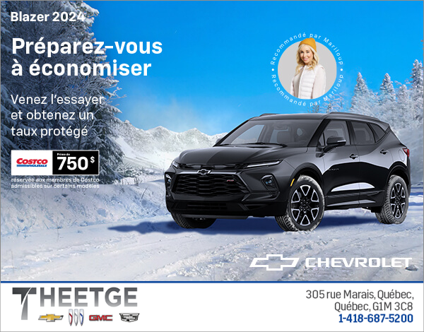 Theetge Chevrolet Buick Gmc Qu Bec Procurez Vous Le Chevrolet Blazer