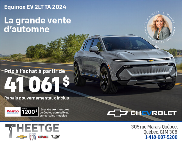 Procurez-vous le Chevrolet Equinox EV 2024