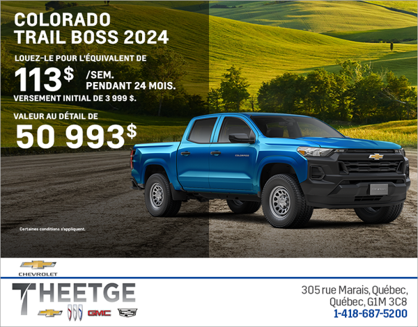 Le Chevrolet Colorado 2024