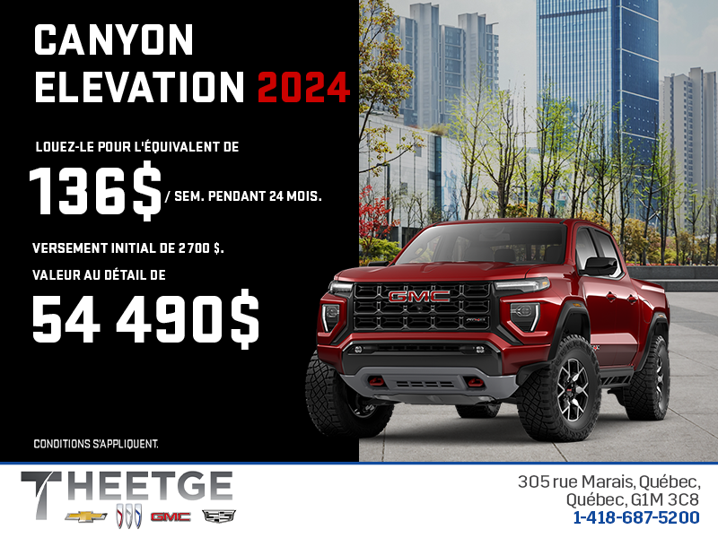 Le GMC Canyon 2024