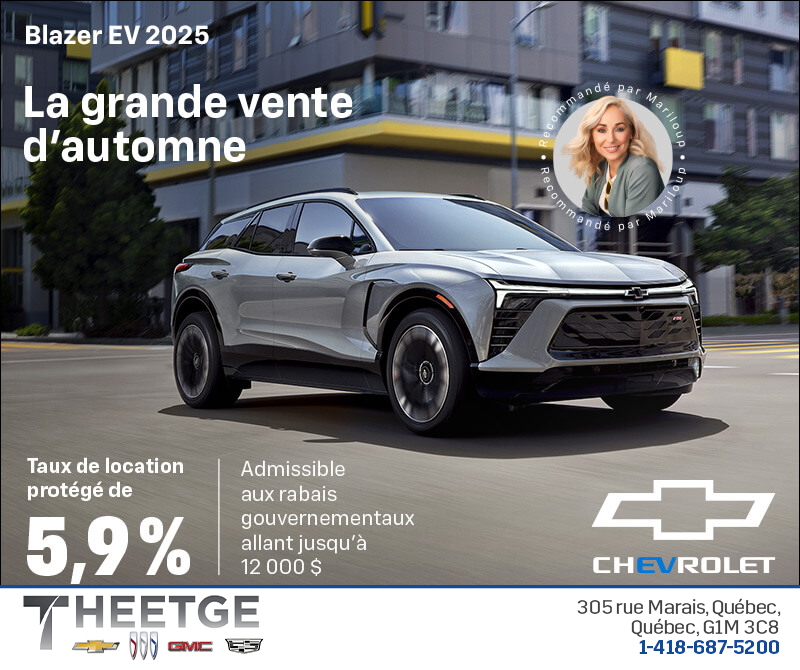 Procurez-vous le Chevrolet Blazer EV 2025