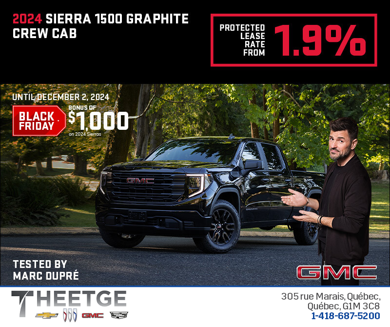 The 2024 GMC Sierra 1500 Graphite Crew Cab