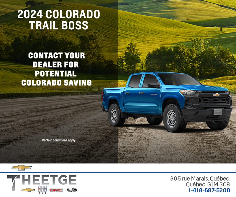 Get the 2024 Chevrolet Colorado