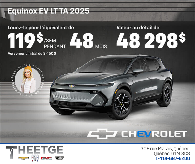 Procurez-vous le Chevrolet Equinox EV 2025