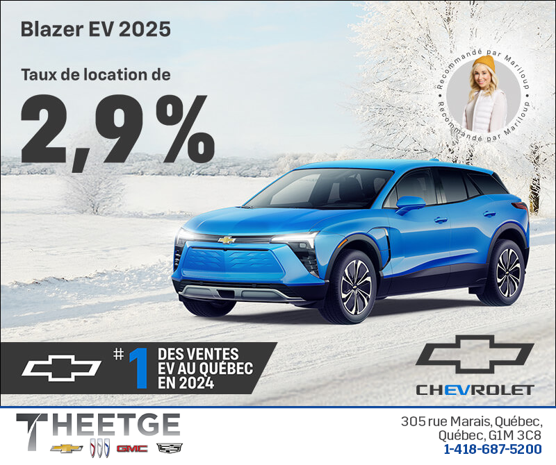 Procurez-vous le Chevrolet Blazer EV 2025