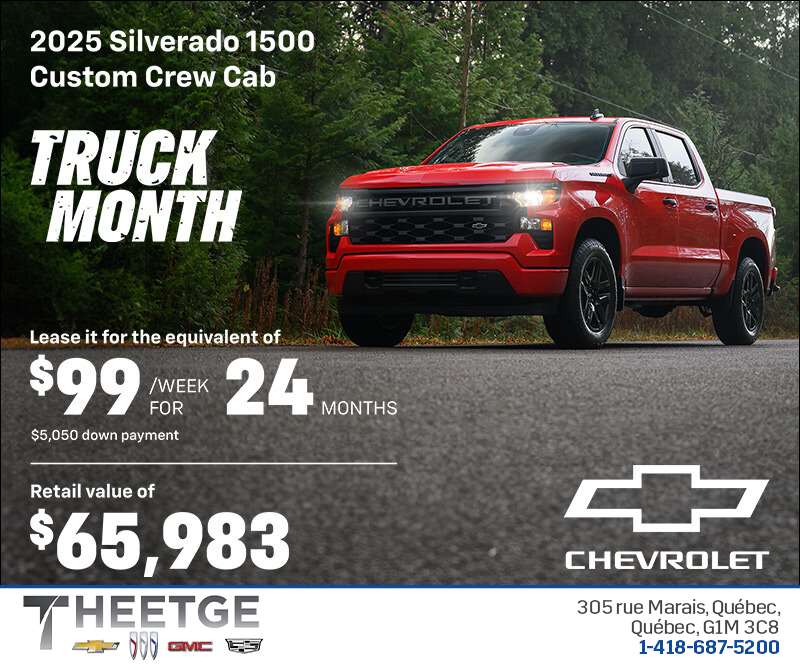 Get the 2025 Chevrolet Silverado 1500 Custom Crew Cab
