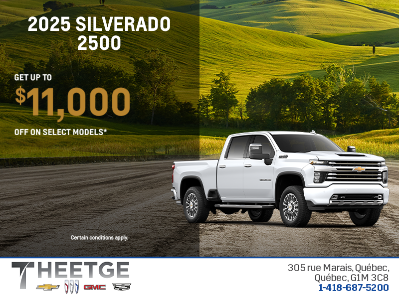 Get the 2025 Chevrolet Silverado 2500