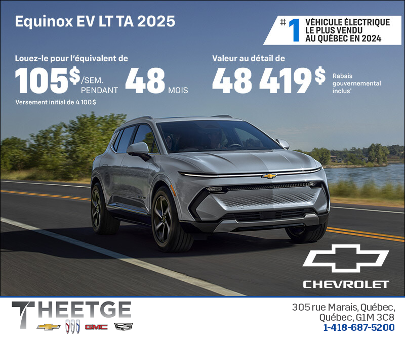 Procurez-vous le Chevrolet Equinox EV 2025