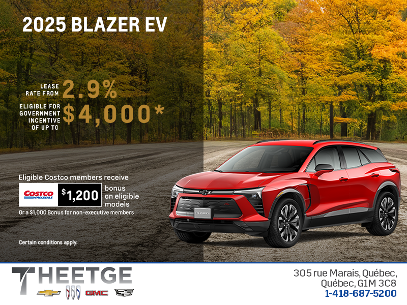 Get the 2025 Chevrolet Blazer EV