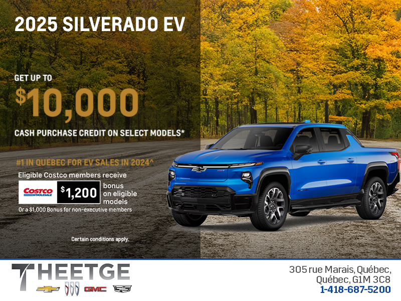 Get the 2025 Chevrolet Silverado EV