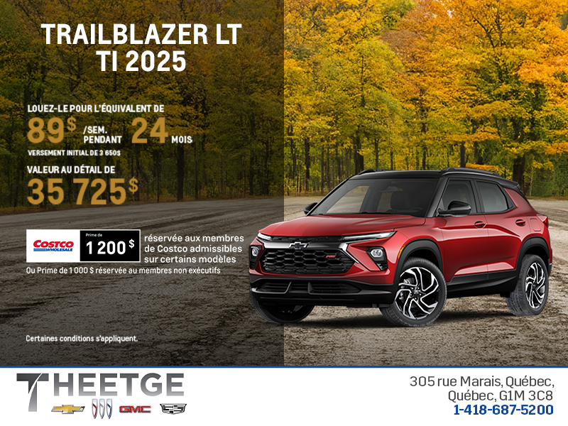 Le Chevrolet Trailblazer LT TI 2026