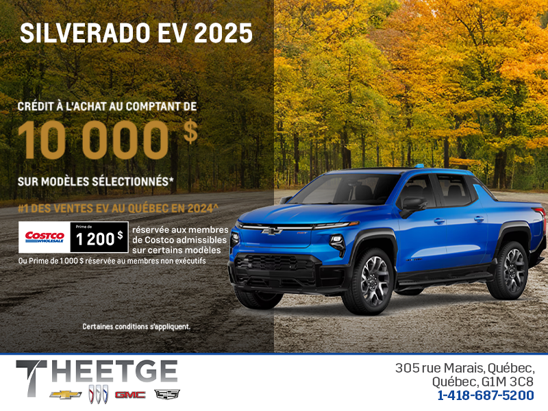 Procurez-vous le Chevrolet Silverado EV 2025
