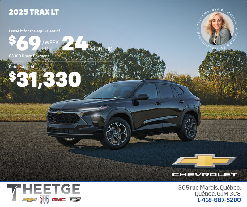 Get the 2025 Chevrolet Trax LT