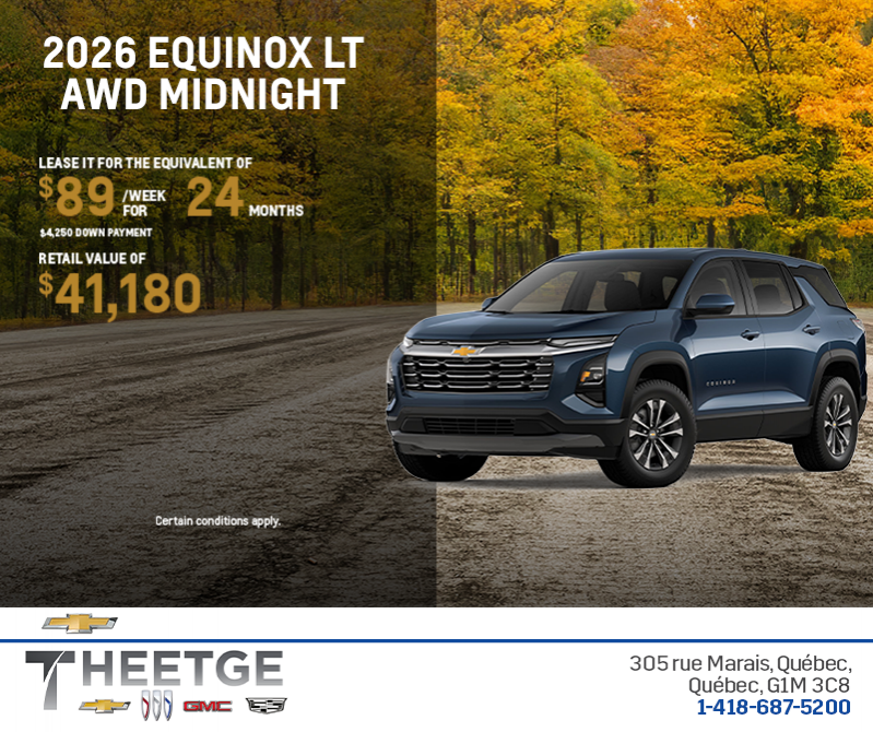 Get the 2026 Chevrolet Equinox LT AWD