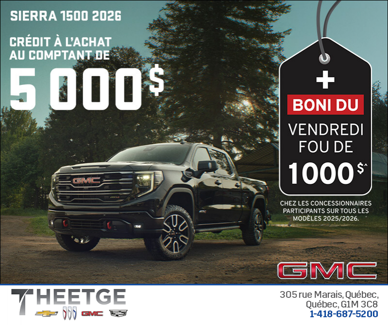 Le GMC Sierra 1500 2026