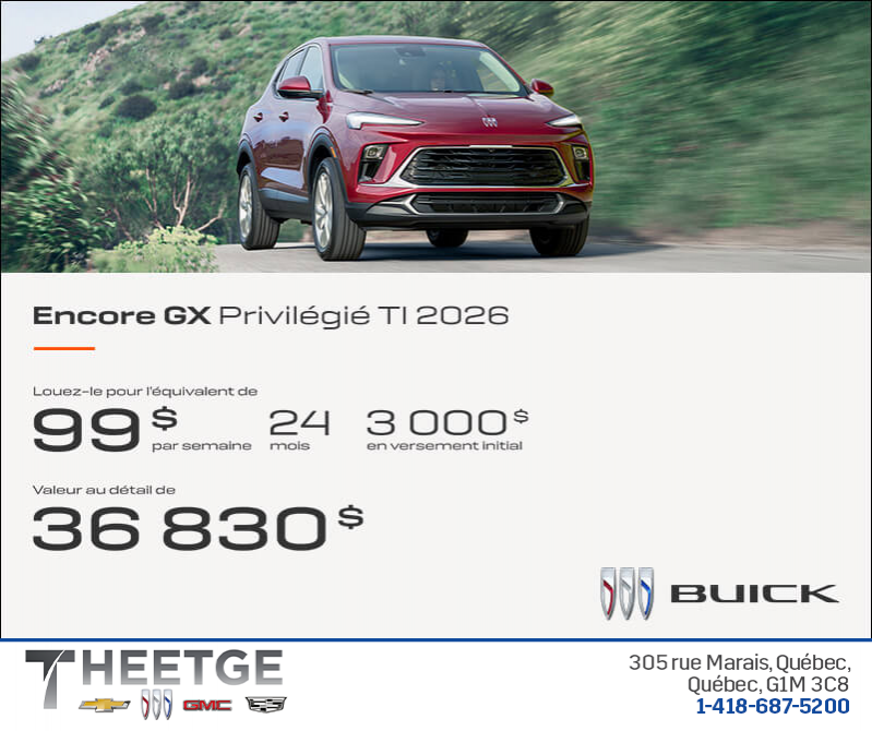 Procurez-vous le Buick Encore GX 2025